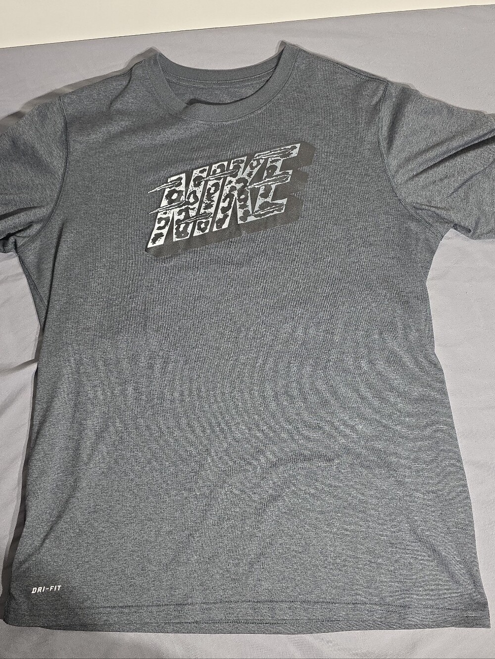 Nike Grey Short Sleeve Dri-FIT Graphic Tee